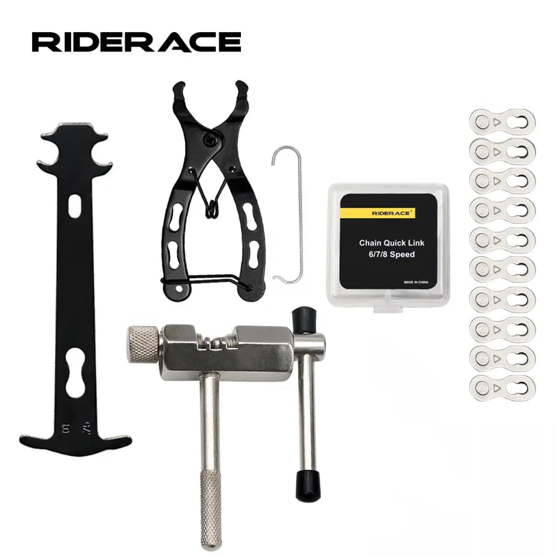 Bicycle Repair Tool Set Chain Wear Checker 6/7/8/9/10/11 Speed Joint Magic Buckle MTB Chain Link Pli