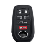Suitable for Toyota Rav4 Corolla Camry Highlander Prius Car Key Case Silicone Key Fob Cover Remote Control Alarm Key Protector
