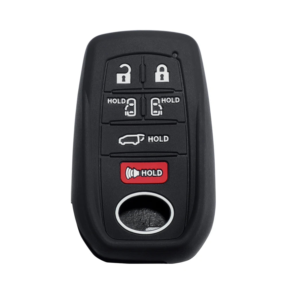 Suitable for Toyota Rav4 Corolla Camry Highlander Prius Car Key Case Silicone Key Fob Cover Remote Control Alarm Key Protector
