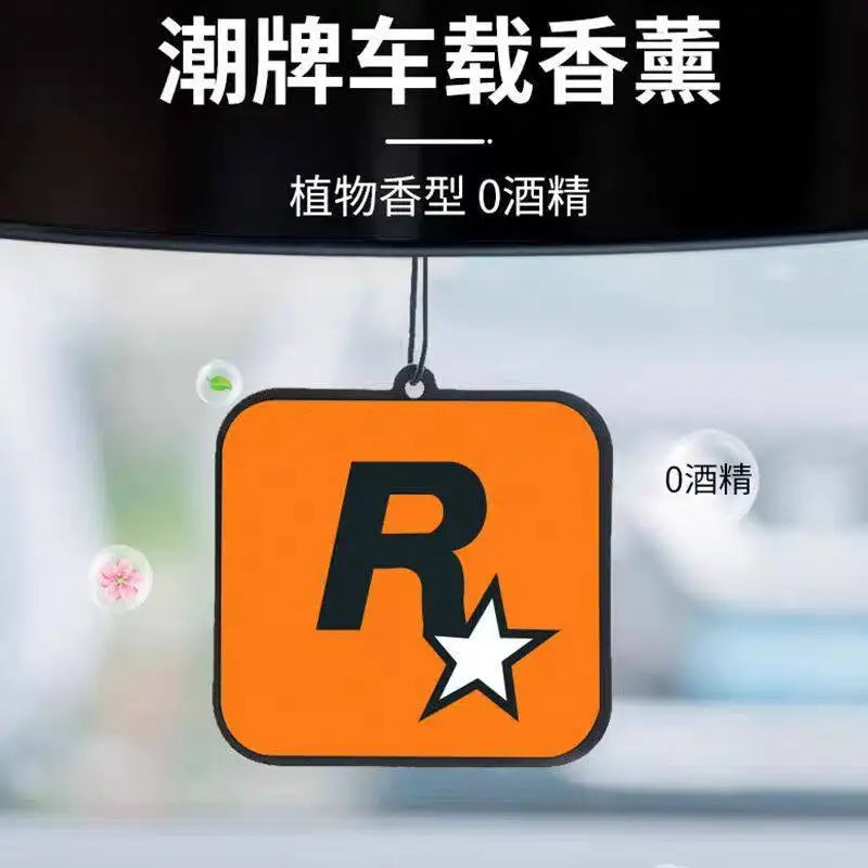 R Star Scented Car Air Freshener Card | Long Lasting 4 Layer Thickened Essential Oil