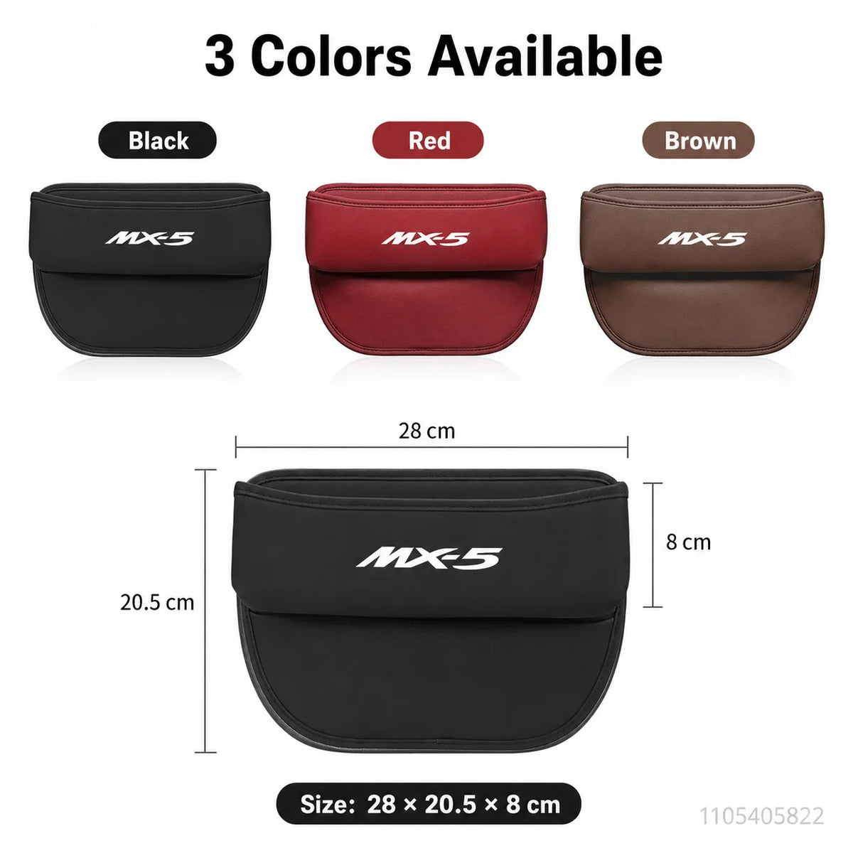 Car Seat Crevice Storage Box Slit Catcher Drop Stop Gap Filler Organizer For Mazda MX-5 MX5 Interior Accessories Auto