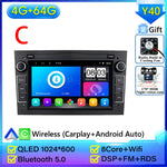 Car Radio Android Auto For Opel Corsa C D Vivaro Astra H J Vectra Antara Zafira Meriva close-up view