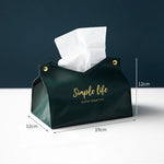 Leather Tissue Box Napkin Holder Car Tissue Box Home Living Room Holder Case Storage alternate view