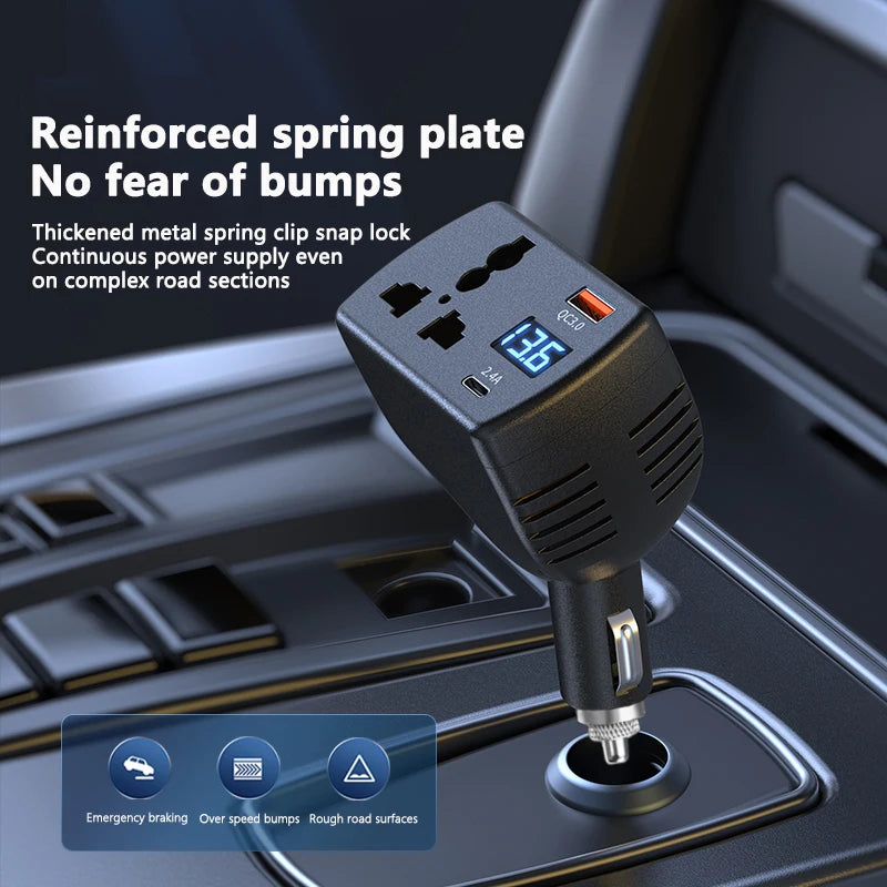 2025 Inverter 150W DC 12V To DC 220V Auto Power Inverter Car Voltage Converter Adapte lifestyle view