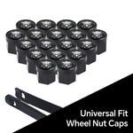 20Pcs Universal Black Car Wheel Hub Nut Protective Caps | ABS Rust Proof Waterproof T lifestyle view