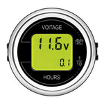 DC 12V 24V 52mm Car Voltage Gauge | LED Digital Voltmeter with Hour Meter additional angle