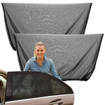 Car Side Window Sunshade Mesh Curtains 2 Pcs detail view