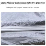 Universal Exterior Waterproof Car Cover | Disposable PE Plastic Automobile Cover wi additional angle