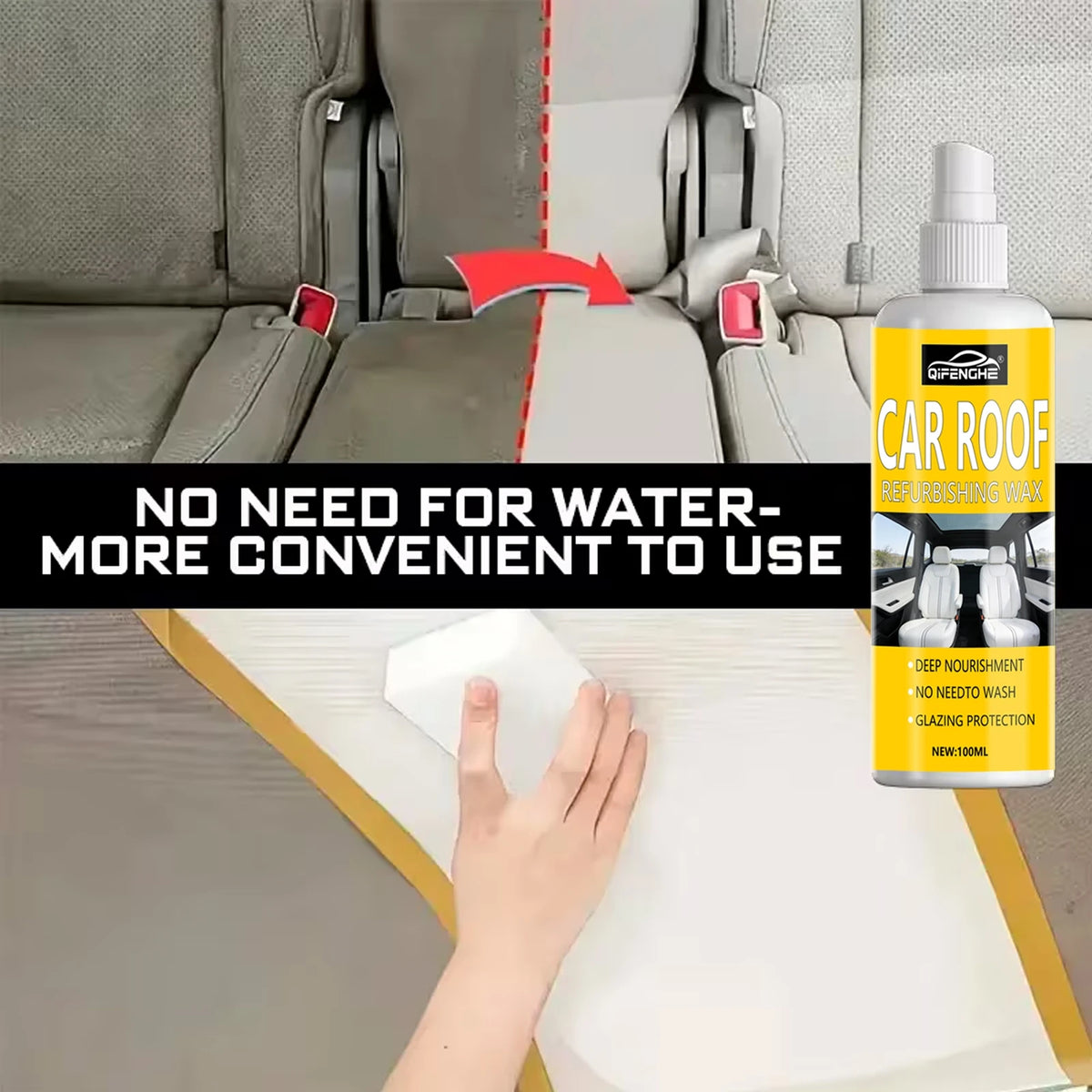 Professional Car Interior Spray , Gentle And Neutral Care Seat And Ceiling Covering, lifestyle view