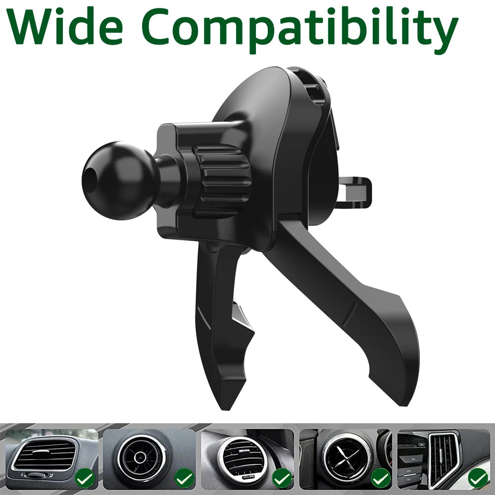 17mm Ball Head Car Air Vent Phone Holder Clip additional angle
