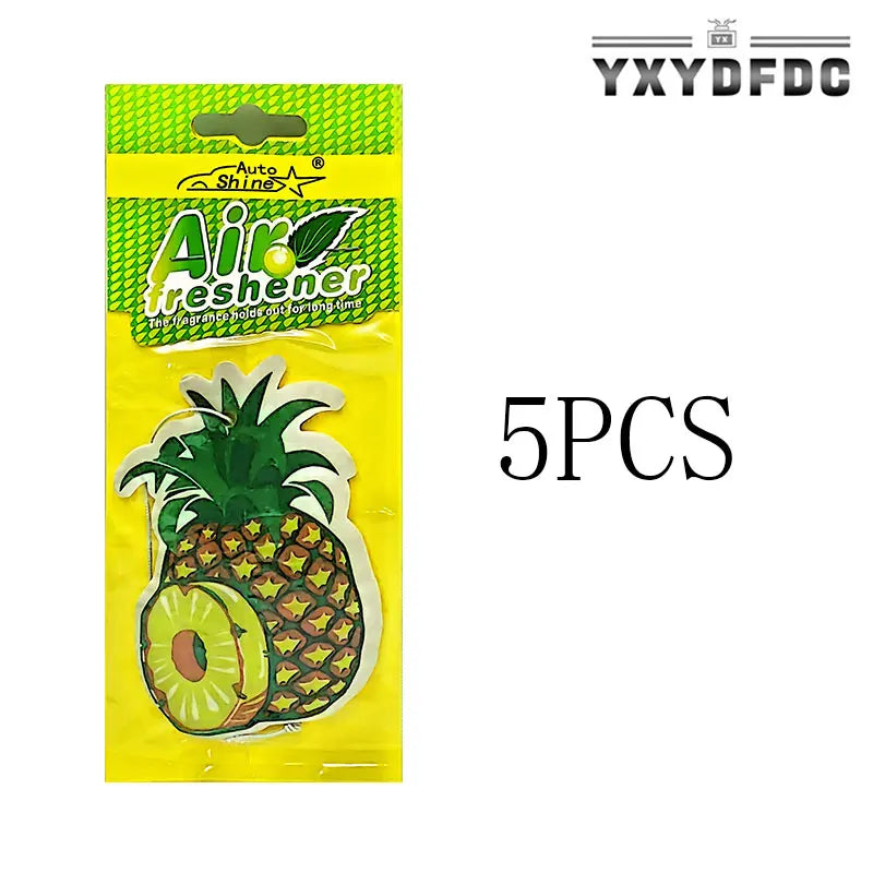 Fruit Car Air Freshener | Natural Aromatherapy Tea Paper Hanging Perfume lifestyle view
