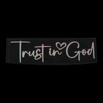 Trust In God Mirror Decal | Car Decals For Women, Christian Faith Vinyl Decal alternate view