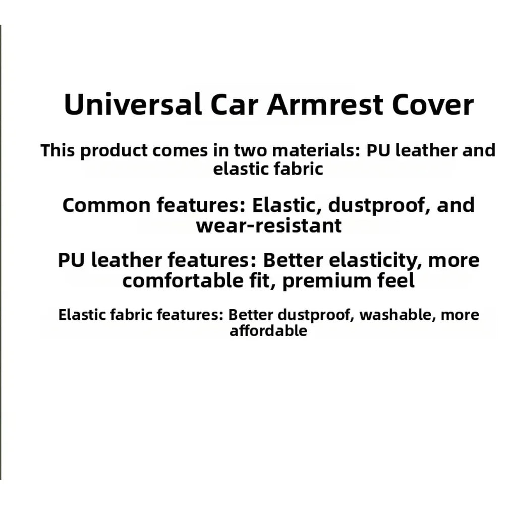 Car Seat Armrest Protector Made From Elastic PU Leather For Dust Resistant Anti Aging lifestyle view