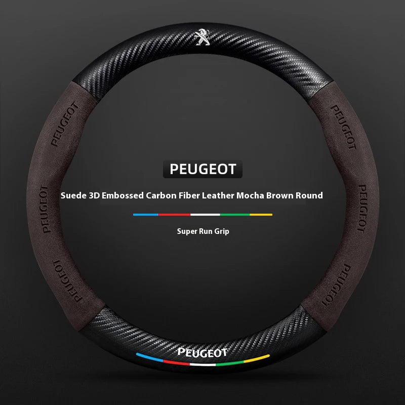 Car Steering Wheel Cover For Peugeot 106 107 108 206 207 208 301 307 308 406 407 408 alternate view