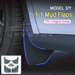 Tesla Model 3 & Model Y Mud Flaps (2025-2026) | All-Weather Tire Splash Guards, Paint alternate view