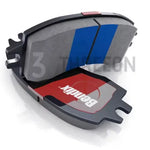 THREEON Rear Brake Pads Set for Audi A6 A7 A8 RS Models | Ceramic Brake Pads with Wea alternate view