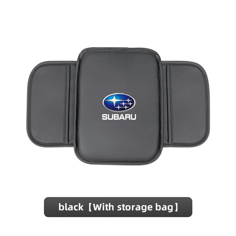 Car Leather Armrest Box Heighten Protective Pad | Arm Rest Cushion For Subaru STI BRZ Ou detail view