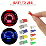 70pcs T5 T10 5050-SMD LED Speedometer Instrument Gauge Cluster Dash Light Bulbs