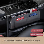 Car Seat Crevice Storage Bag | Multi-Slot Console Organizer for Driver & Passenger