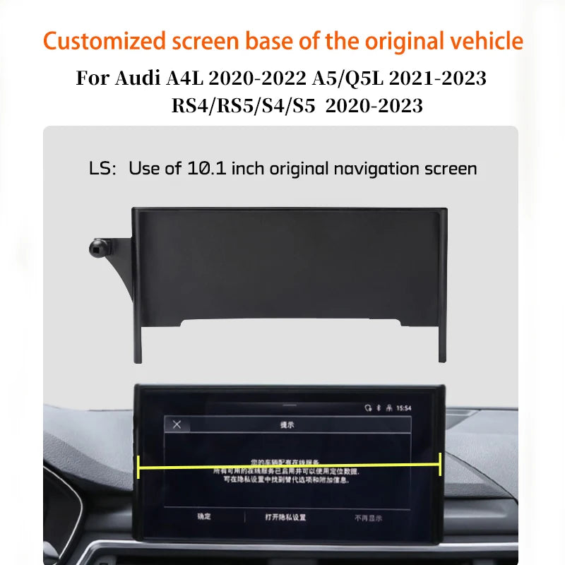 Car Phone Holder For Audi A4L A5 Q5L RS4 RS5 S4 S5 7/8.3/10.1 inch Screen Navigation Bracket Smartphone Mobile phone Holder