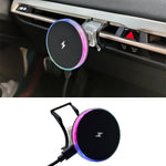 For BMW 5 Series I5 G60 X5 X6 IX 2023 2024 2025 Car Front Air Outlet Phone Magnetic Wireless Charger Holder 15W Accessories Trim