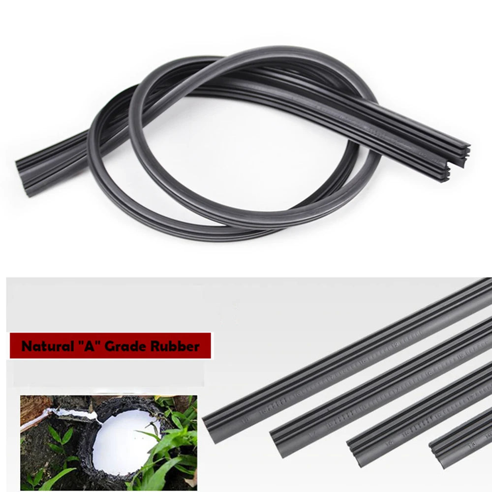 2Pc 6mm 24'' 26'' Bracketless Car Wiper Blade Refills | Universal Frameless Windscree alternate view