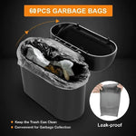 Car Trash Can (with Lid) Contains 60 (300) Garbage Bags, Small Car Trash Can, Leak-proof detail view