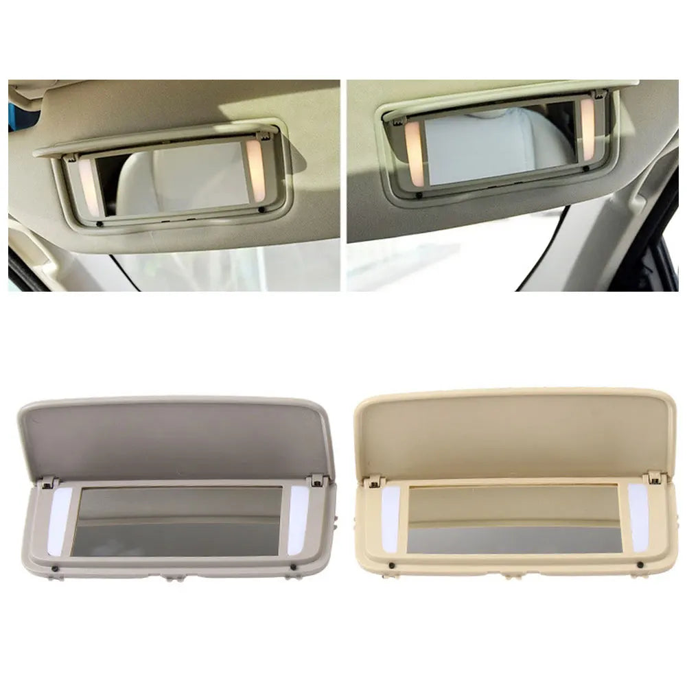 Makeup Light Cap Sun Visor Mirror In-car Makeup Application Easy Installation No Tools For Volvo XC60 2009-2012