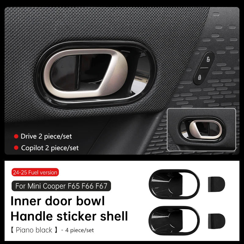 Mini Cooper F65 F66 F67 2024-2025 Inner Door Handle Bowl Cover | ABS Trim Decoration alternate view