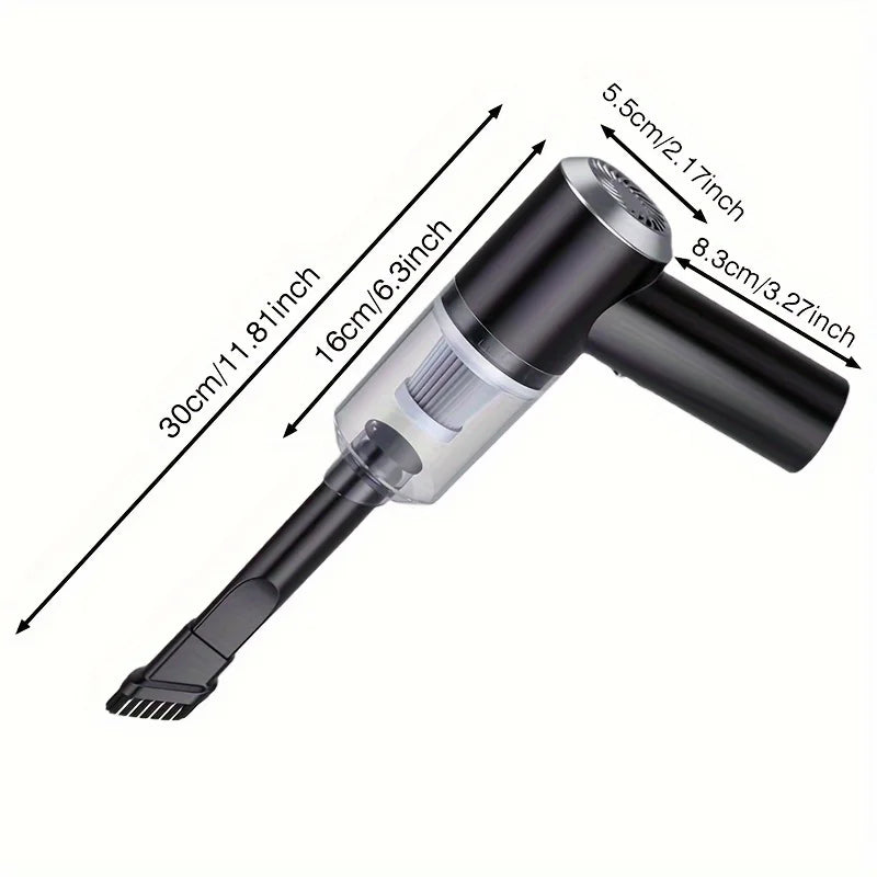 Mini Wireless Vacuum Cleaner with Strong Suction – Multifunctional Rechargeable Dust Remover for Computer, Home & Car Cleaning