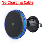 VIKEFON Magnetic Car Wireless Charger | LED/RGB Fast Charging Mount for iPhone 12-15 lifestyle view