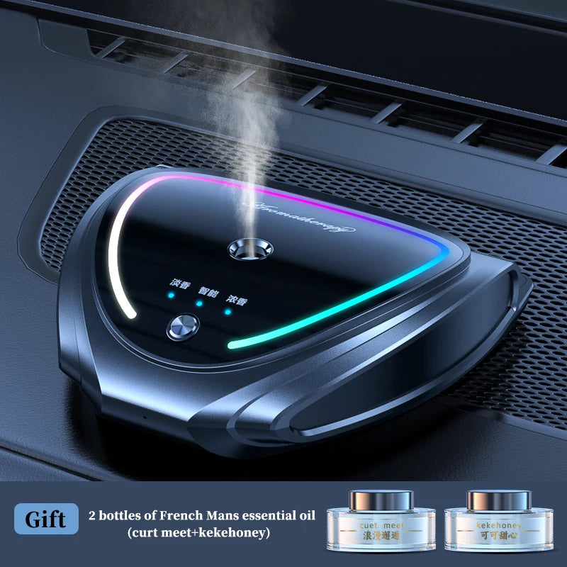 Solar car mounted aromatherapy perfume for cars High grade parking sign Men's decorations Atmosphere light Car mounted automatic