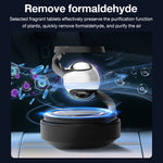 Solar Car Air Freshener Automatic Rotation Oil Diffuser