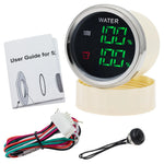 Digital Dual Gauge with Alarm 0-190ohm 52mm | Water Level and Sewage Level Meter for alternate view
