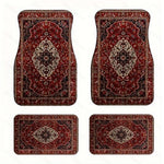 4Pcs Bohemian Car Floor Mats Anti-slip Heavy Duty Persian Carpet Dirty Resistant Car Decoration Car Floor Protector Rugs