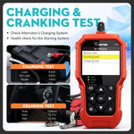 VDIAGTOOL BT500 9-24V Car Battery Tester 5-3000 CCA Automotive Alternator Tester Auto Battery Analyzer Charging Cranking Tester