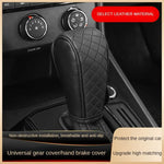 High Quality Car Shift Handle Cover PU Leather Non-slip Wear-resistant Universal Car alternate view