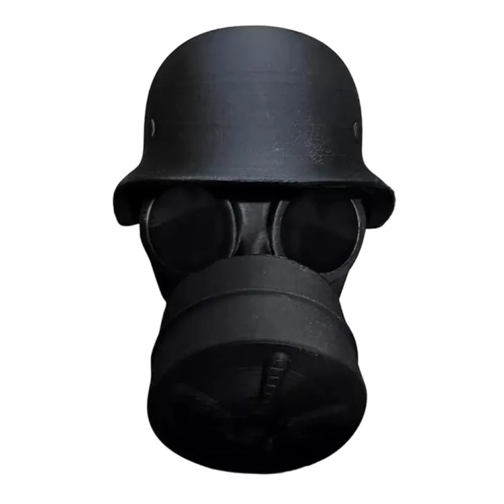 Gas Mask Trailer Hitch Cover | Unique Rust-Proof Helmet Plug for Receiver Tube lifestyle view