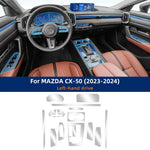 For MAZDA CX-50 CX50 2023 2024 Sticker Anti-scratch Car Interior Center Console Media Dashboard Navigation TPU Protector Film