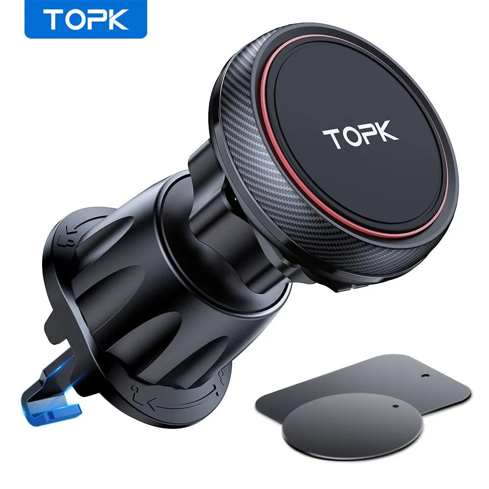 TOPK Magnetic Car Phone Mount in Car Phone Holder Air Vent Magnetic | 6 N52 Magnets U alternate view
