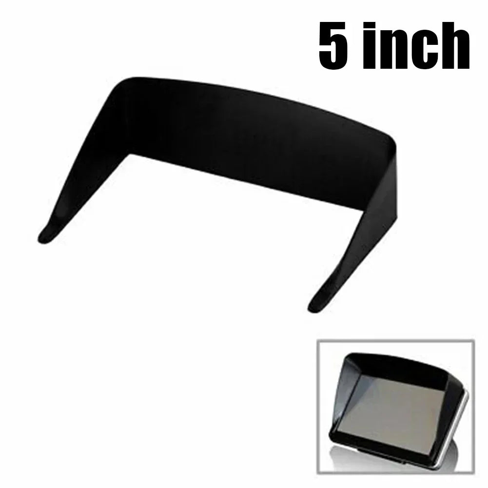 Parts GPS Navigator Sun Shade Glare Car Fittings Replacement Vehicle Visor Shield 5inch Accessories Auto Black