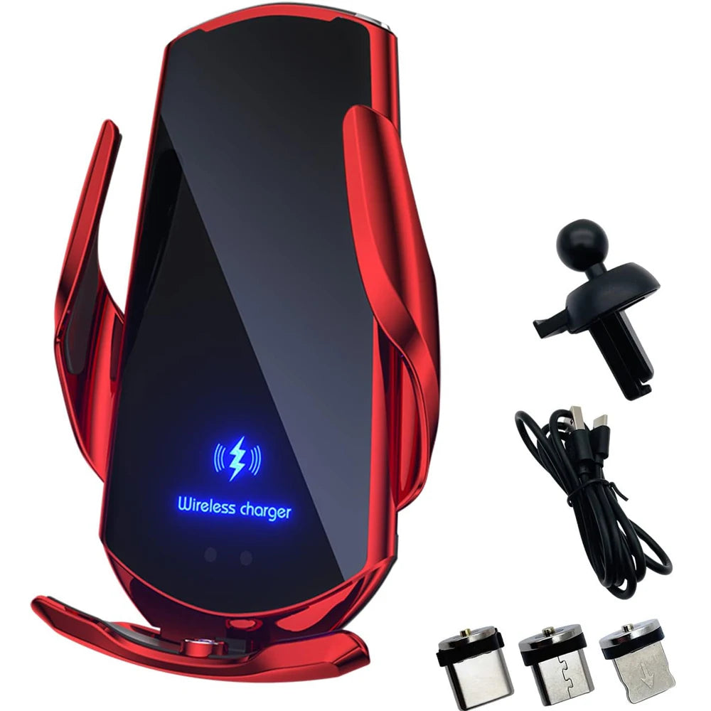 Q3 Smart Sensor Car Phone Wireless Charger | 15W Fast Auto-Clamping Qi Car Mount detail view