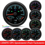 HD Customized 85mm 3 in 1 Gauge | GPS Speedometer, Fuel Gauge, Tachometer with Antenn lifestyle view