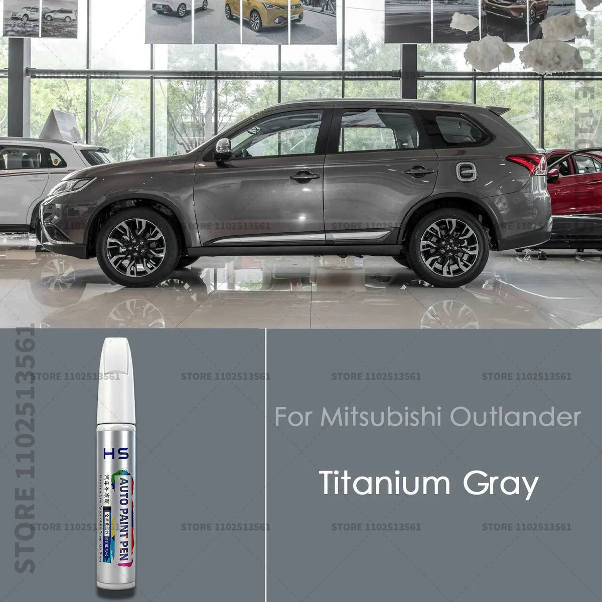 For Mitsubishi Outlander Car Paint Repair Pen Paint Scratch Repair Accessories White lifestyle view