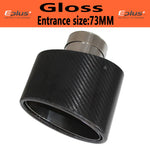 Oval Gloss Carbon Fiber Universal Car Muffler Tip Exhaust Pipe Nozzle Decoration | St alternate view