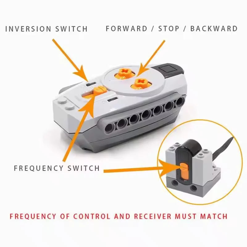 Technical Parts Power Functions Multi-Tool Servo Train Motor Component additional angle