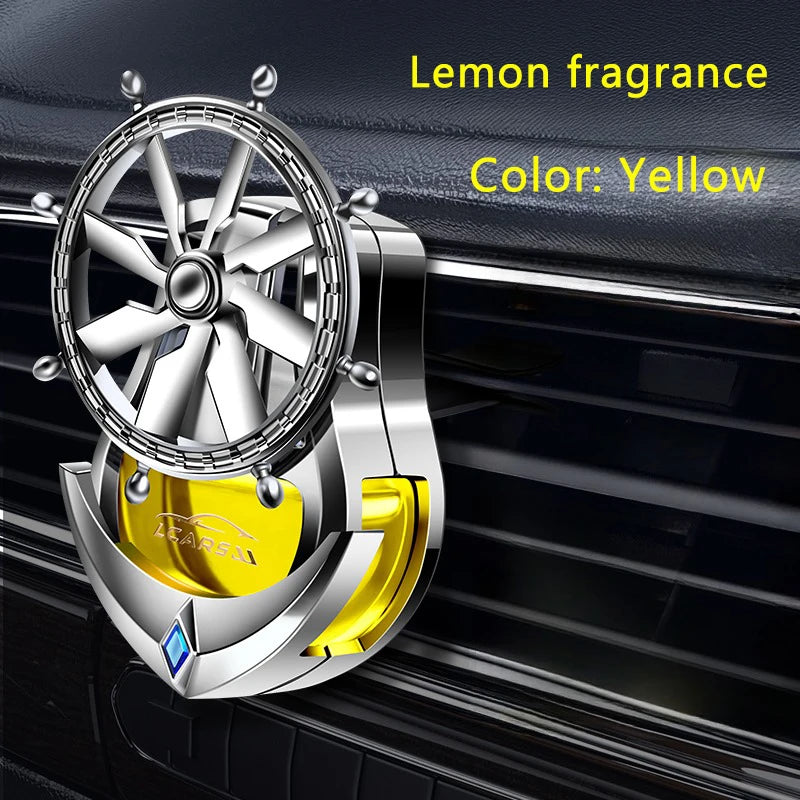 Car Air Freshener Vent Clip | Aromatherapy Essential Oil Rotating Ornament detail view