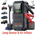 5000A Car Jump Starter with Air Compressor 150PSI Tire Inflator