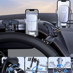 Lcars Car Dashboard Phone Holder, 360-Degree Adjustable Car Phone Mount with Anti-Slip Silicone Clip [Multi-Angle Stability] Suitable for All Smartphones