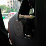 For BMW 5 Series I5 G60 X3 G45 2025 IX 15W Wireless Charger Car Rear Seat Magnetic Pad Phone Holder Video Stand Accessories Trim